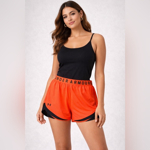 Under Armour Pants - Under Armour Women's Orange Shorts with side pockets